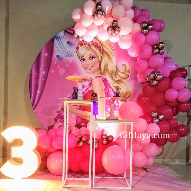 Book Barbie Theme Birthday Decoration