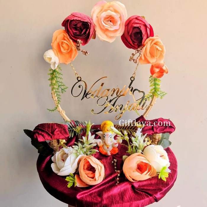 Order Round Mirror Ring Platter Online From Riha's Chocolates And  Nuts,Mohali