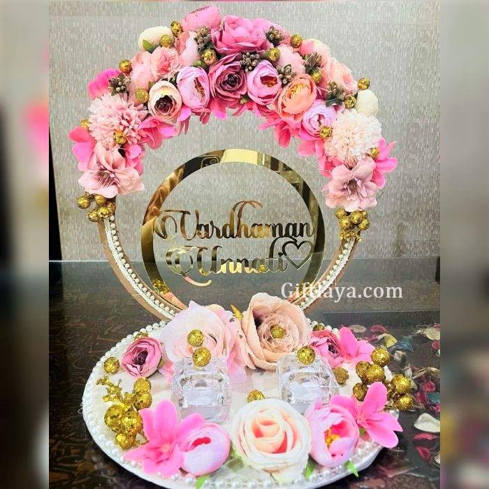 Engagement Ring Platter / Tray with Name – adornmemories