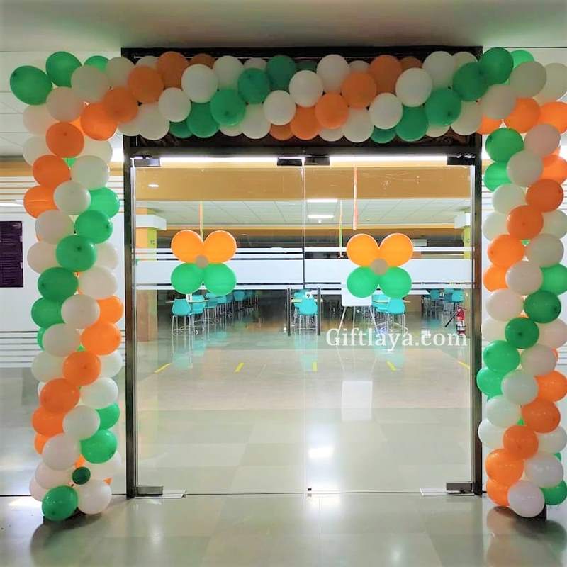 Independence Day Entrance Gate Balloon Decoration