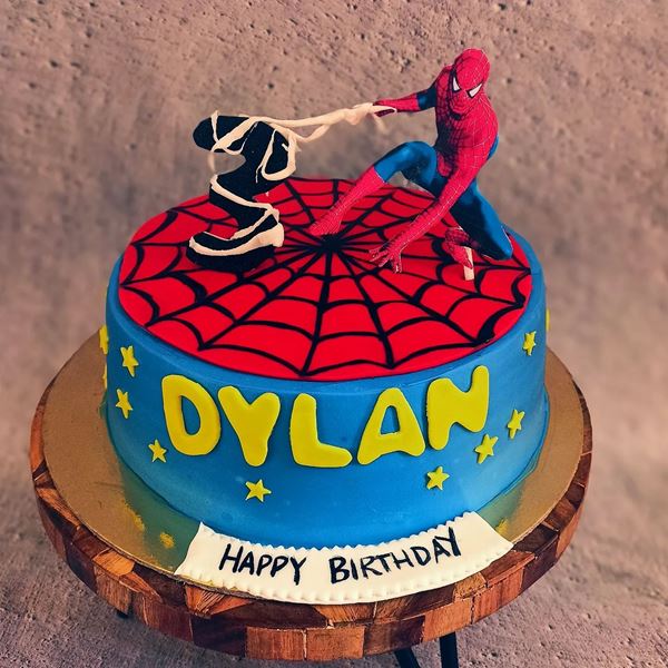 Spiderman Theme Cake for Boys