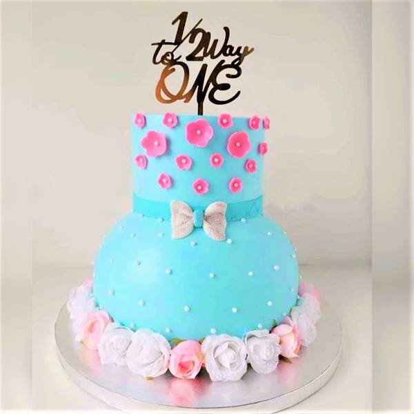 Half Birthday Doll Theme Cake