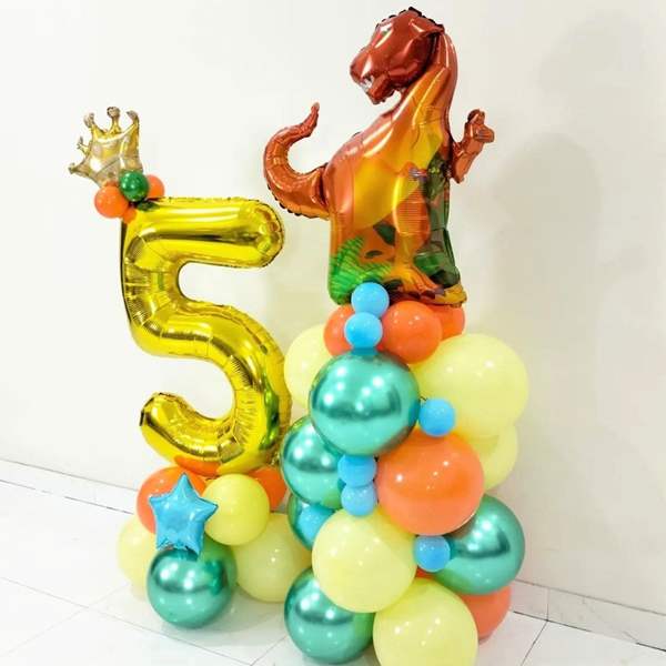 Dinosaur Theme Balloon Bouquet for Birthday