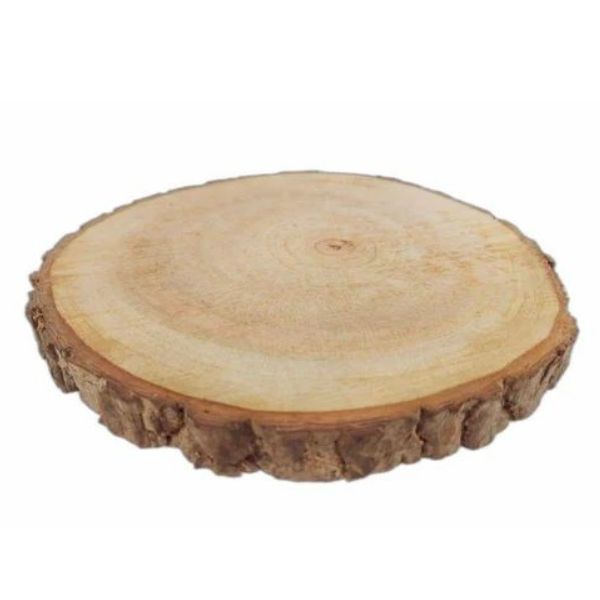 Round Wooden Log Base