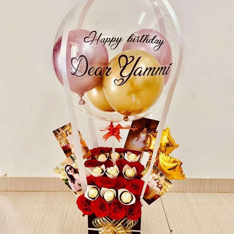 Romantic Cutsomised Balloon Bouquet