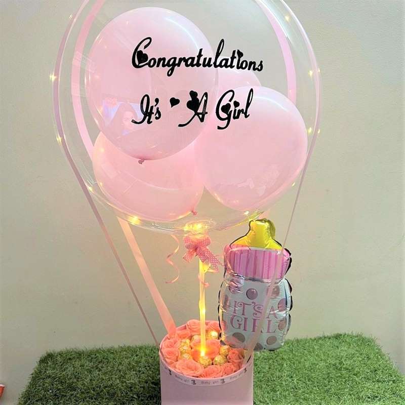 Welcome Girl Balloon Bouquet