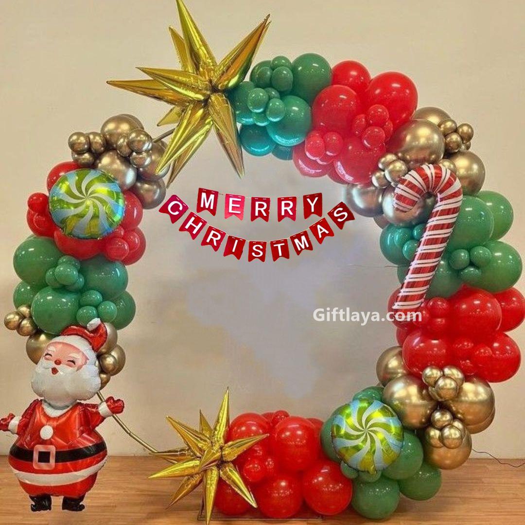 Art & Craft :: Christmas Ornaments :: Christmas Vibes 5 Pcs Christmas Holi  Berries Fruit Bunch and 8 Tree Brunch 1 Pcs Iron Ring 10 inch for Christmas  Xmas Tree Decoration Wreath