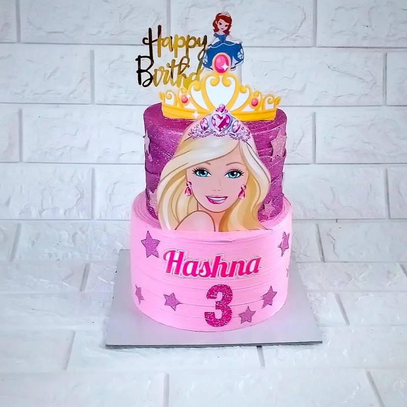 Barbie First Birthday Cake For Girls - Cake Square Chennai | Cake Shop in  Chennai