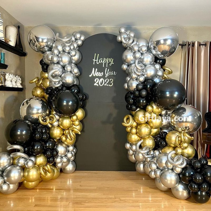 Happy New Year Backdrop Decoration