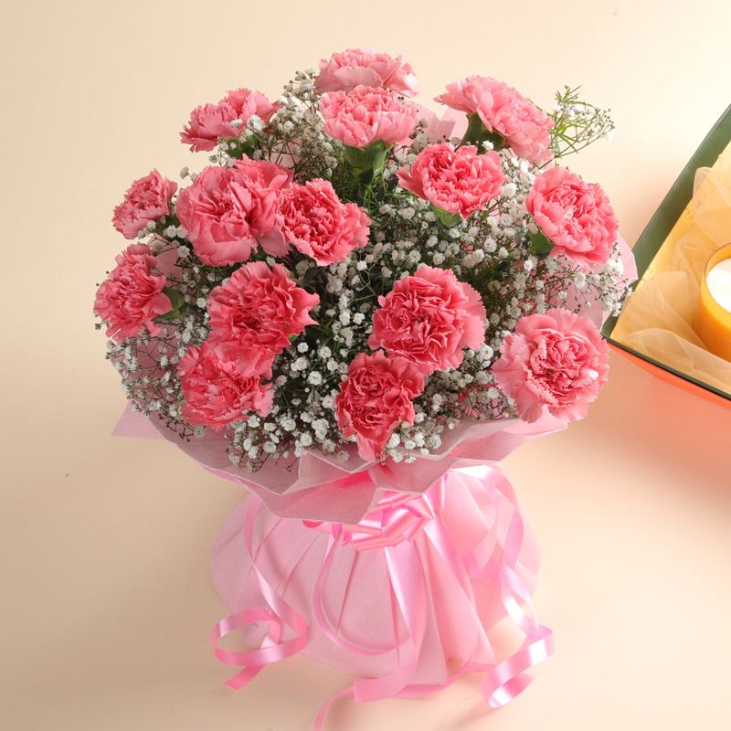 Baby Pink Carnation Bouquet