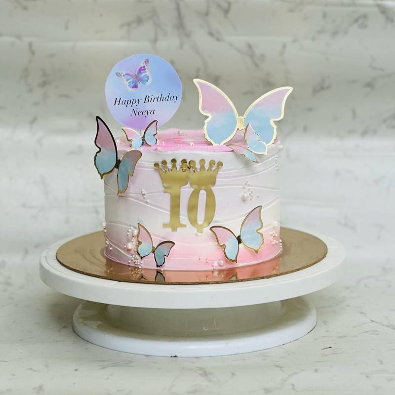 Butterfly Cream Cake