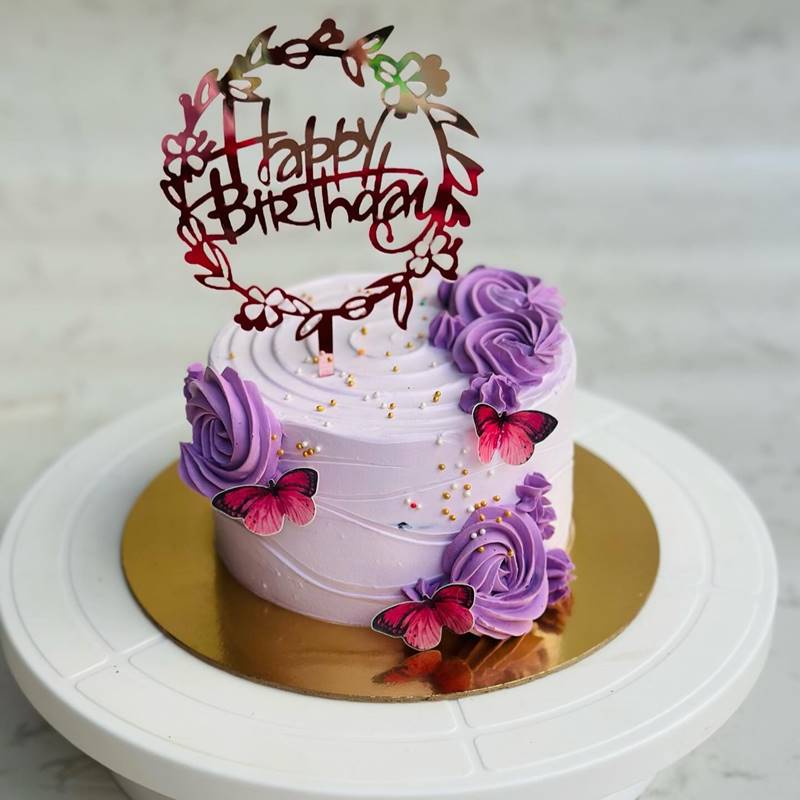 Rosette Butterfly Theme Cake