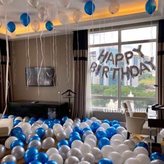 Simple Birthday balloon decoration at home & party in India