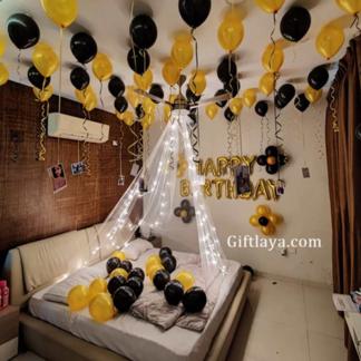 Elegant Pastel Themed Birthday Decor, Balloon Decoration in Nagpur