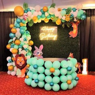 Baby Boy Birthday Theme Decoration for 1st Birthday Party