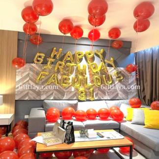 Red and Black Birthday Theme