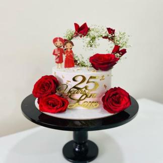25th Anniversary Cake