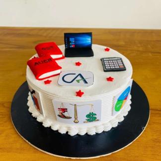 CA Theme Cream Cake