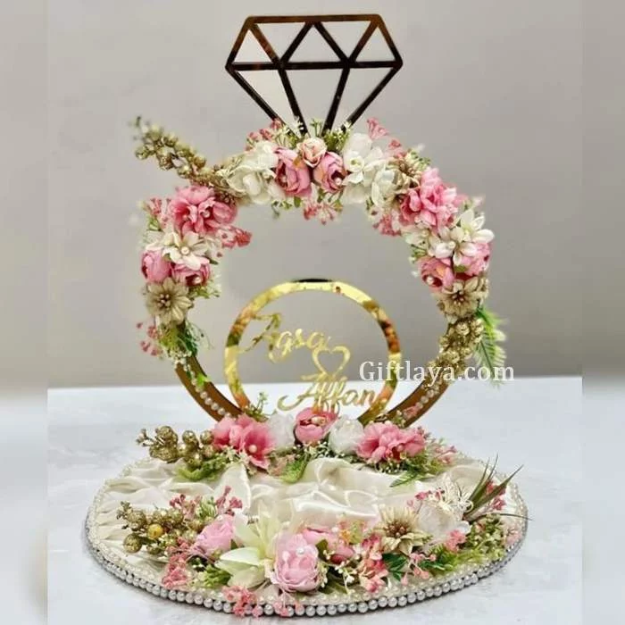 Engagement Ring Platter / Tray with Names – adornmemories