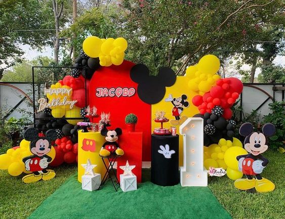 Mickey Mouse Theme for Birthday Decoration Ideas for Boys