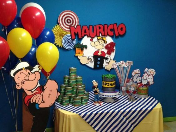 Popeye Birthday Decoration Theme
