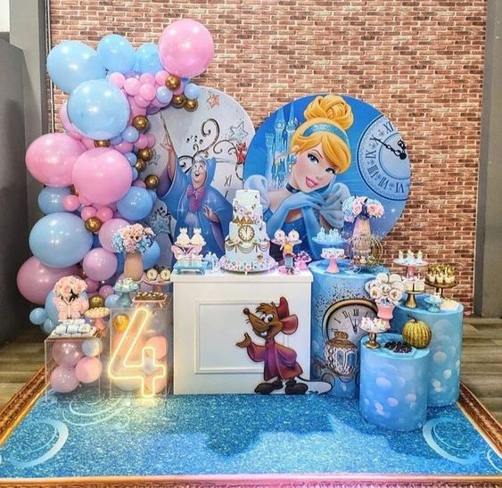 Cinderella Theme Birthday Decoration