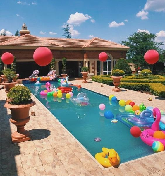 Poolside Birthday Party for Girls