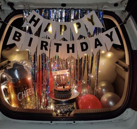 Car Boot Birthday Decoration