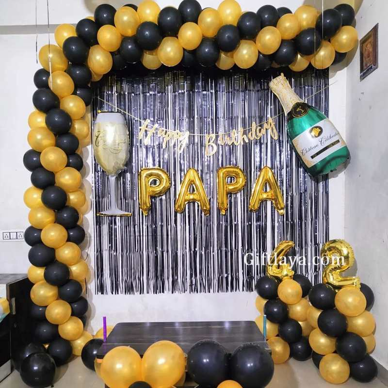 Father's Balloon Birthday Decoration at Home