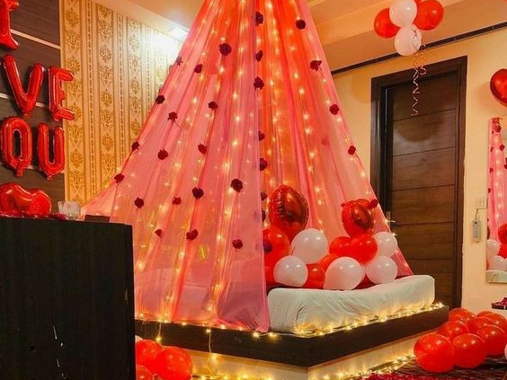 Romantic Balloon Decoration in Bangalore