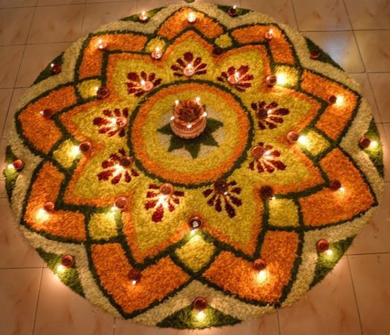 Floral Rangoli Design