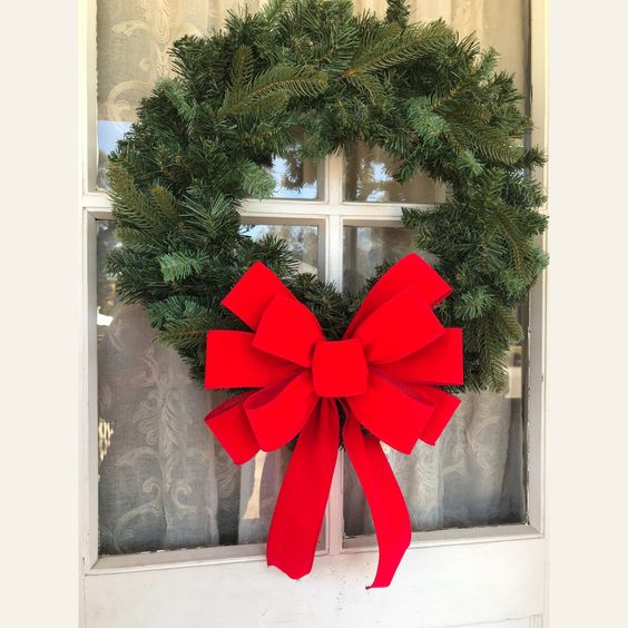 Red Velvet Ribbon Bows