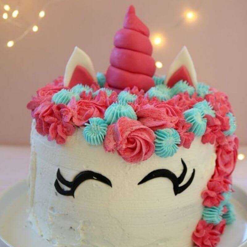 Horn Design Unicorn Cake