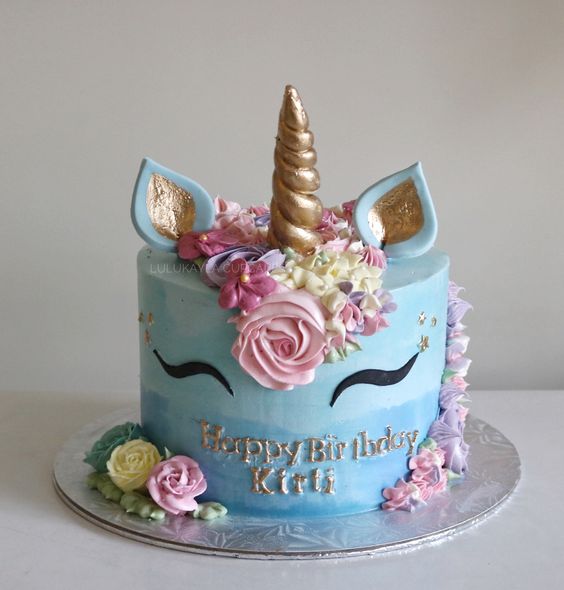 Unicorn Buttercream Cake