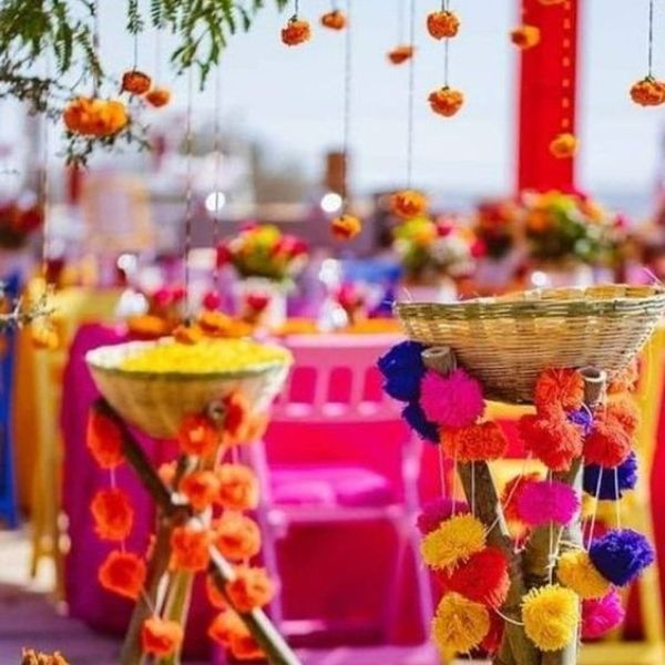 Holi Decoration Ideas - Flower Decoration for the Holi Festival